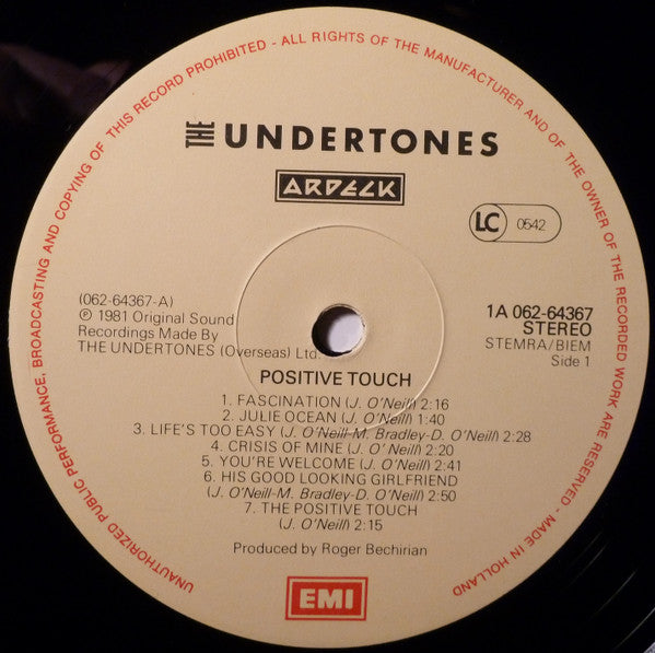 The Undertones : Positive Touch (LP, Album)