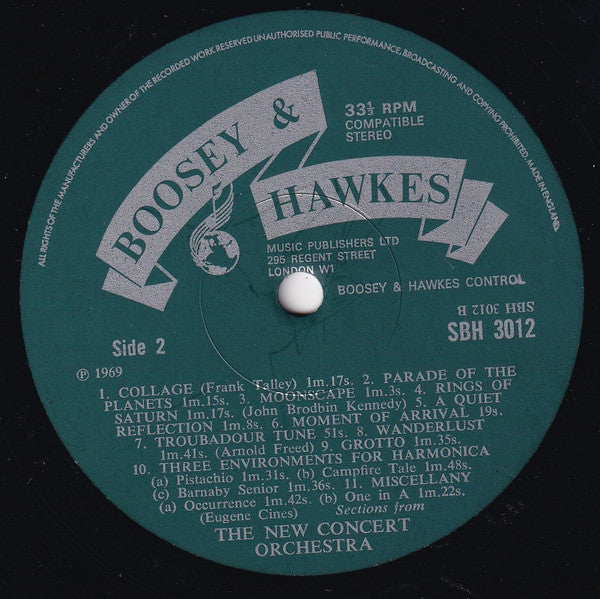 The New Concert Orchestra : Background Music Specially Recorded For Film, Radio & Television (LP)