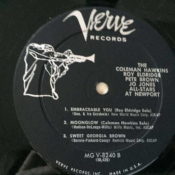 Coleman Hawkins All Star Band : At Newport (LP, Album, Mono)