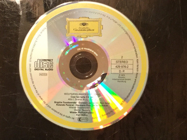 Wolfgang Amadeus Mozart - Gundula Janowitz • Brigitte Fassbaender • Reri Grist • Peter Schreier • Hermann Prey • Rolando Panerai • Wiener Staatsopernchor • Wiener Philharmoniker • Karl Böhm : Così Fan Tutte (2xCD, Album, RE, RM + Box, Sli)