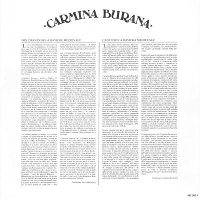 Carl Orff - Berliner Philharmoniker / Seiji Ozawa : Carmina Burana (LP, Album)
