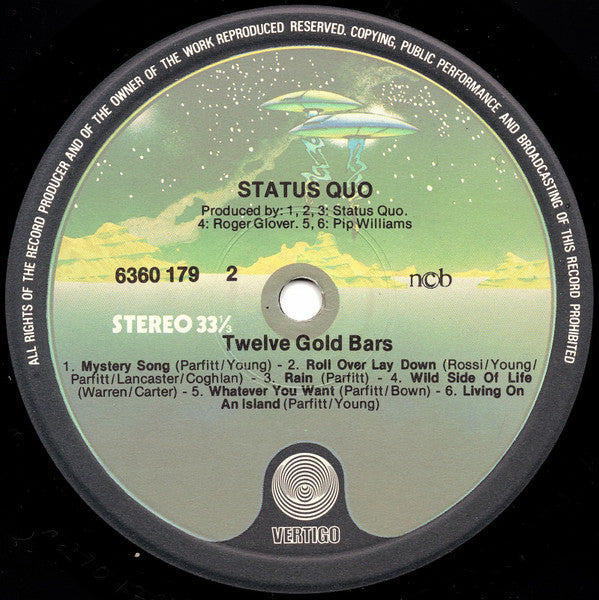 Status Quo : 12 Gold Bars (LP, Comp)