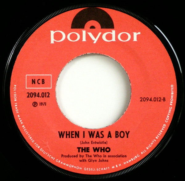 The Who : Let's See Action (7", Single)