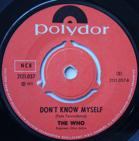 The Who : Won't Get Fooled Again (7", Single, Pus)