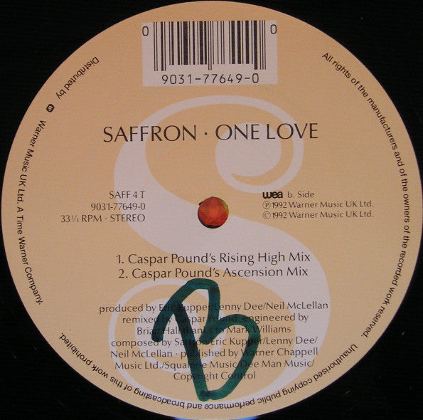 Saffron : One Love (12")