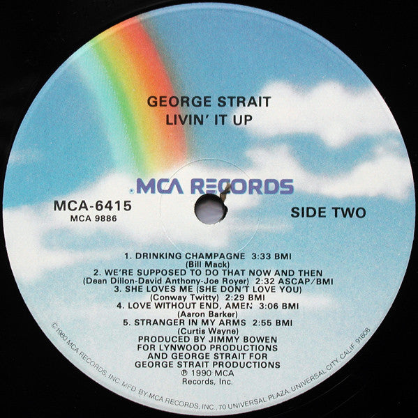 George Strait : Livin' It Up (LP, Album)