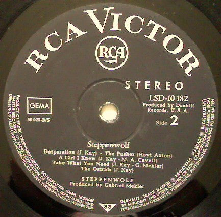 Steppenwolf : Steppenwolf (LP, Album)
