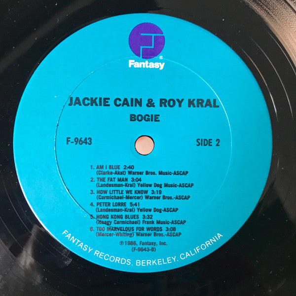 Jackie & Roy : Bogie (LP)