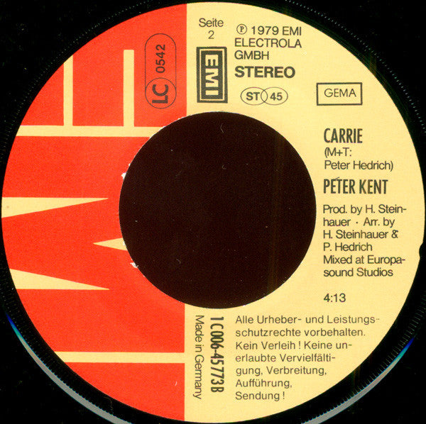 Peter Kent : It's A Real Good Feeling (7", Single)