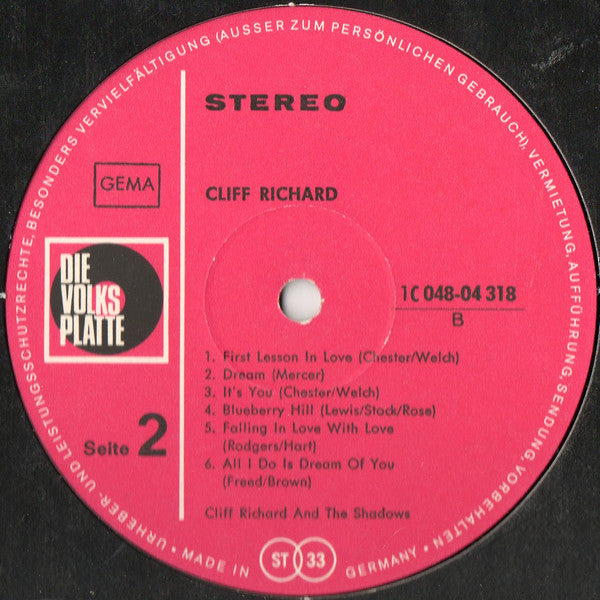 Cliff Richard & The Shadows : Cliff Richard (LP, Comp)