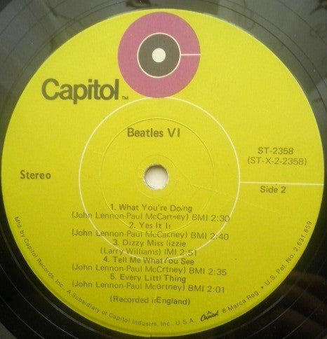 The Beatles : Beatles VI (LP, Album, RE)