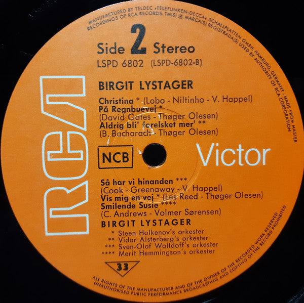 Birgit Lystager : Birgit Lystager (LP, Album)
