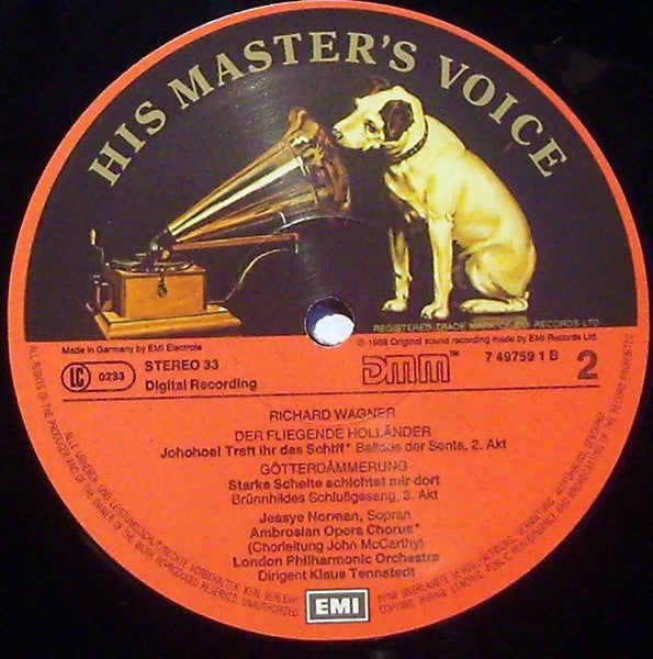 Richard Wagner, Jessye Norman, Klaus Tennstedt, London Philharmonic Orchestra : Szenen Aus: Tristan Und Isolde, Tannhäuser, Der Fliegende Holländer, Götterdämmerung (LP, Comp)