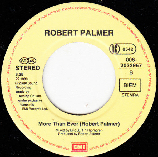 Robert Palmer : Change His Ways (7", Single)