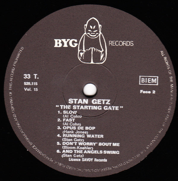 Stan Getz : The Starting Gate (LP, Comp, Gat)