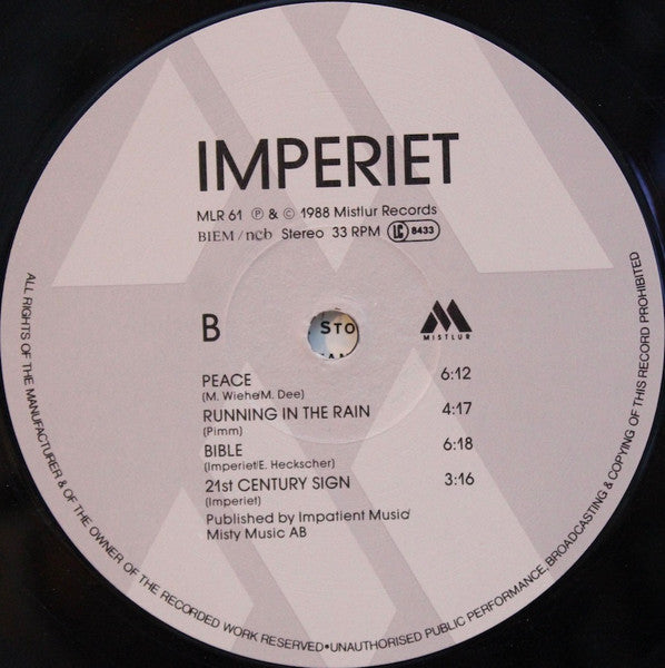 Imperiet : Imperiet (LP, Album)