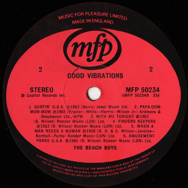 The Beach Boys : Good Vibrations (LP, Comp)