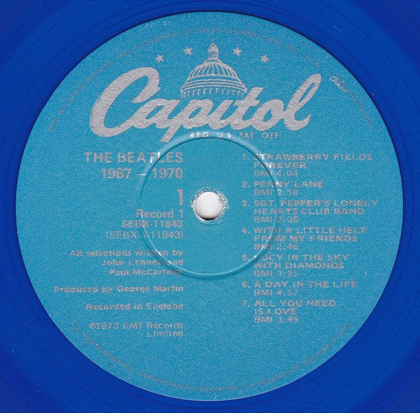 The Beatles : 1967-1970 (2xLP, Comp, Ltd, RE, Blu)