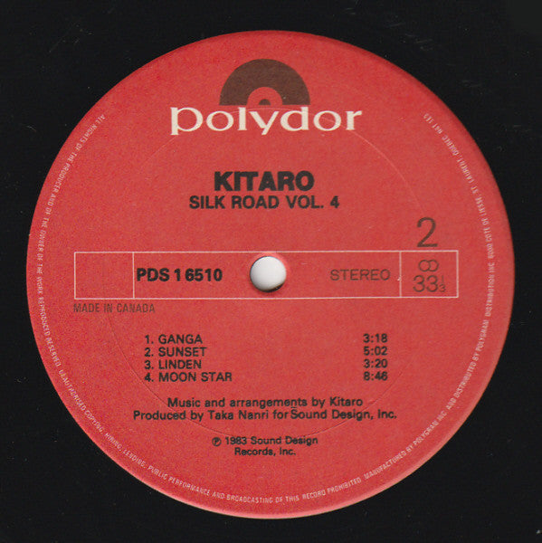 Kitaro : Silk Road IV - Ten Jiku (LP, Album)