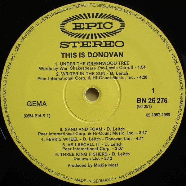 Donovan : This Is Donovan (2xLP, Comp)
