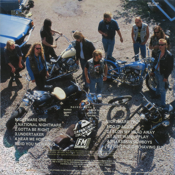 Backsliders : National Nightmare (LP, Album)