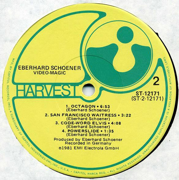 Eberhard Schoener : Video-Magic (LP, Comp)