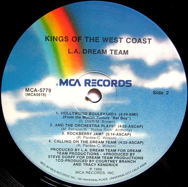 L.A. Dream Team : Kings Of The West Coast (LP, Album, Pin)