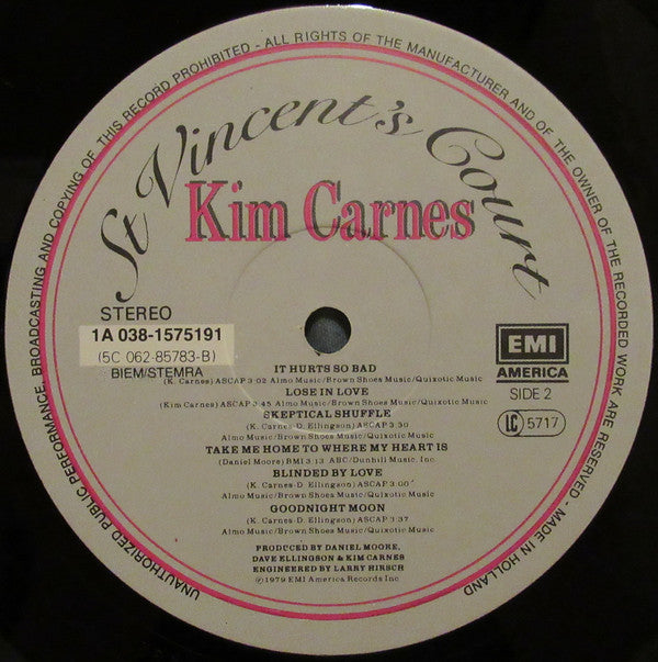 Kim Carnes : St Vincent's Court (LP, Album, RE)