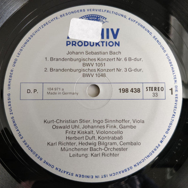 Johann Sebastian Bach – Münchener Bach-Orchester, Karl Richter : 6 Brandenburgische Konzerte (2xLP + Box)