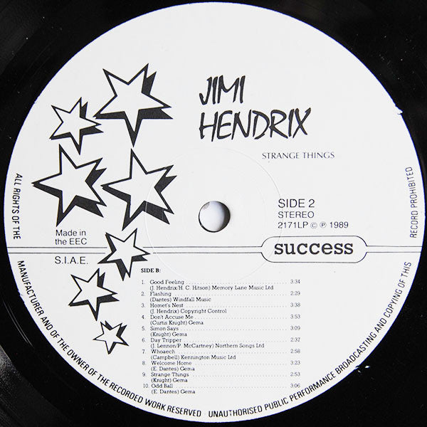 Jimi Hendrix : Strange Things (LP, Comp)