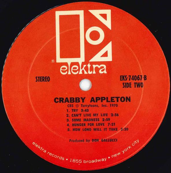 Crabby Appleton : Crabby Appleton (LP, Album, Pit)