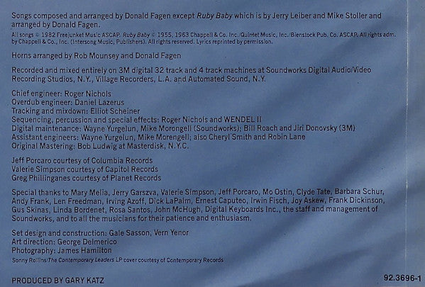 Donald Fagen : The Nightfly (LP, Album)