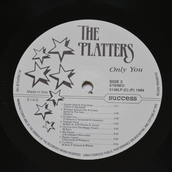 The Platters : Only You (LP, Comp)
