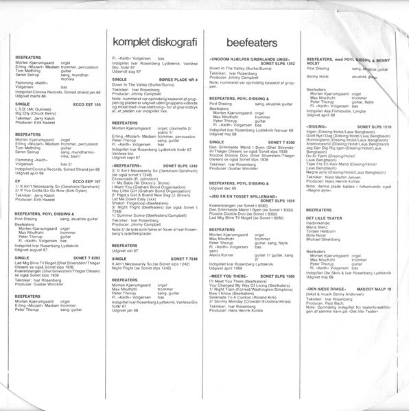 Beefeaters (2) : Dansk Beat (LP, Comp)