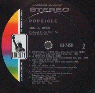 Jan & Dean : Popsicle (LP, Album)