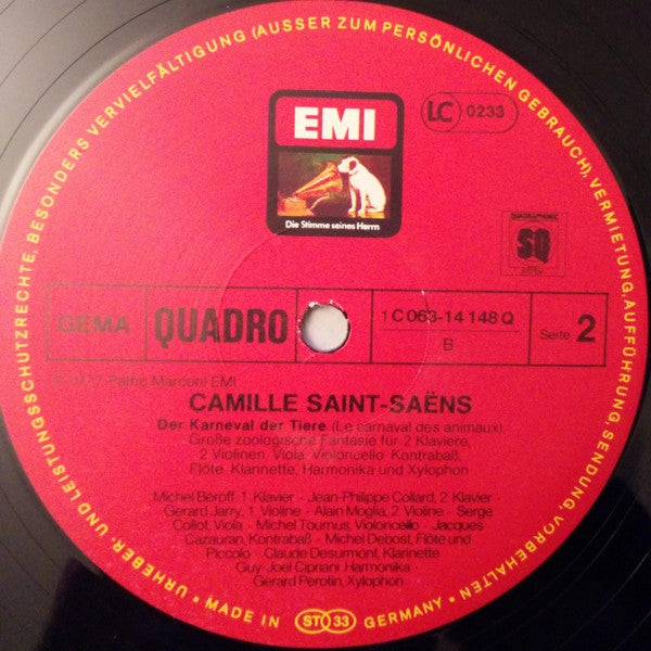 Camille Saint-Saëns : Septett Op. 65; Der Karneval Der Tiere (LP, Album)