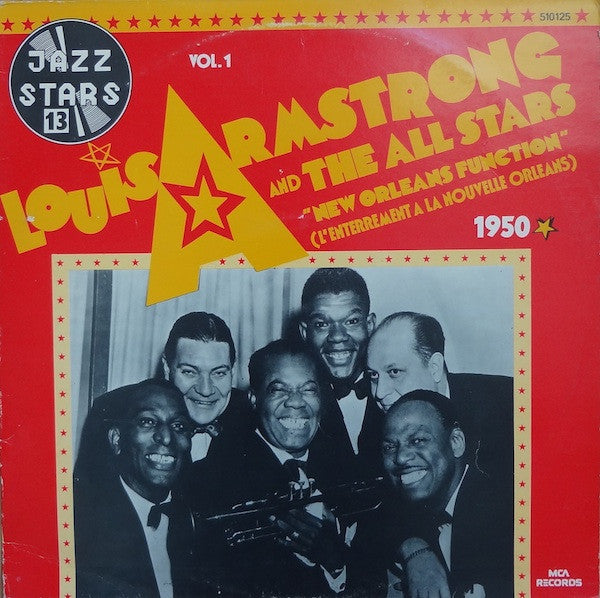 Louis Armstrong And His All-Stars : Vol. 1 - New Orleans Function (L'Enterrement A La Nouvelle Orleans) - 1950 (LP, RE)