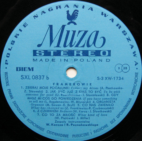 Framerowie : Pozdrowienia Z Różnych Stron (LP, Album, Blu)