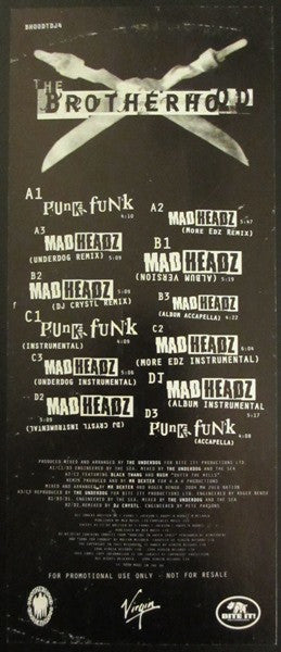 The Brotherhood : Punk Funk / Mad Headz (2x12", Promo)