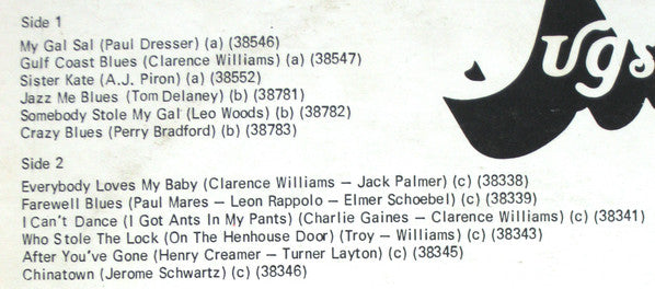 The Georgia Washboard Stompers / Alabama Jug Band : Jugs & Washboards (LP, Comp)