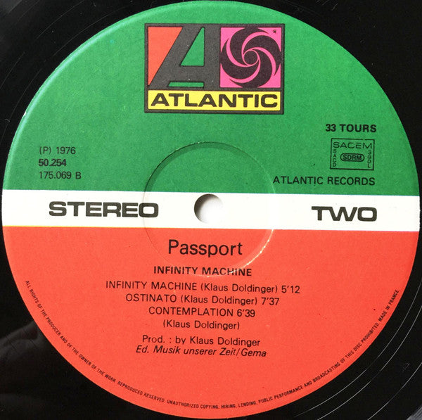 Passport (2) : Infinity Machine (LP, Album)