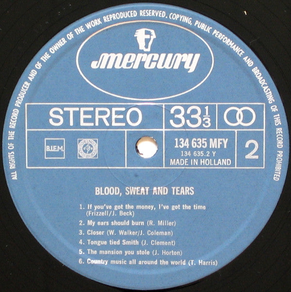 Various : Blood, Sweat And Tears (LP, Comp)