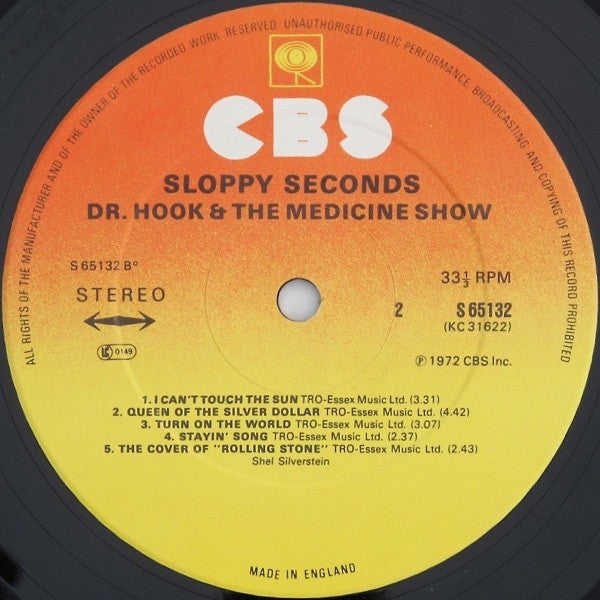 Dr. Hook & The Medicine Show : Sloppy Seconds (LP, Album, RE, Gat)