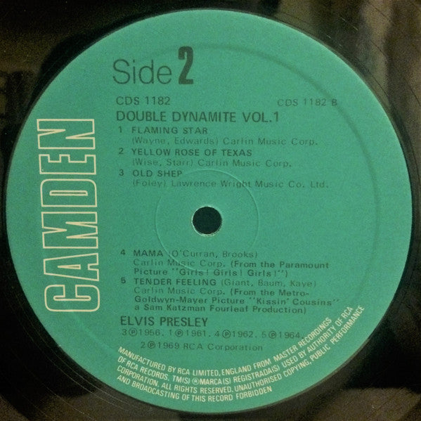 Elvis Presley : Double Dynamite Vol. 1 (LP, Comp)