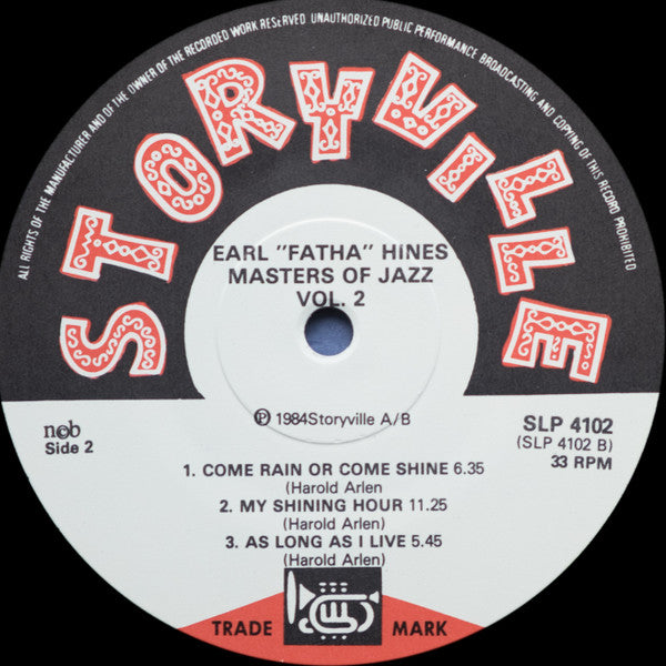 Earl Hines : Master Of Jazz (LP)