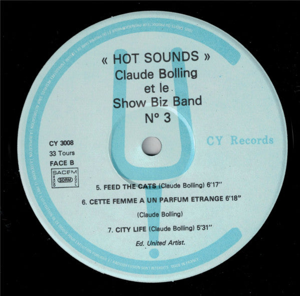 Claude Bolling & Le Show Biz Band : Hot Sounds - N° 3 (LP, Album)