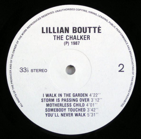Lillian Boutté : Hold On (LP)