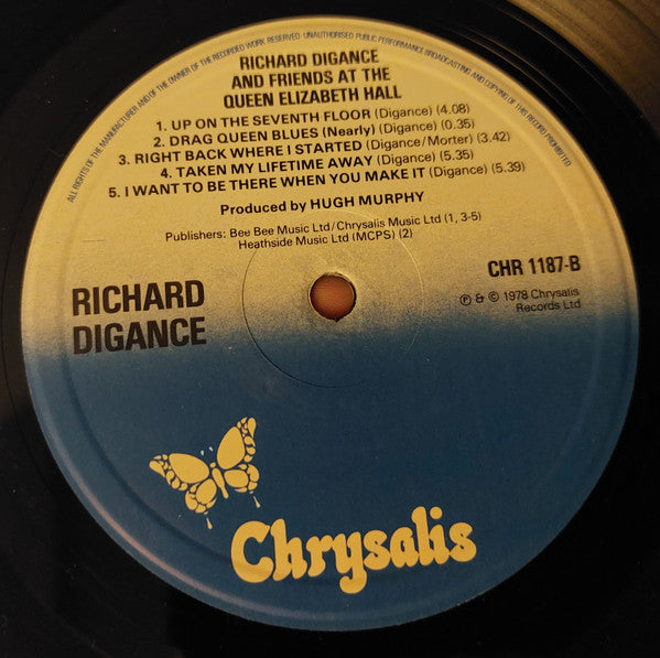 Richard Digance : Live! At The Q.E.H. (LP)