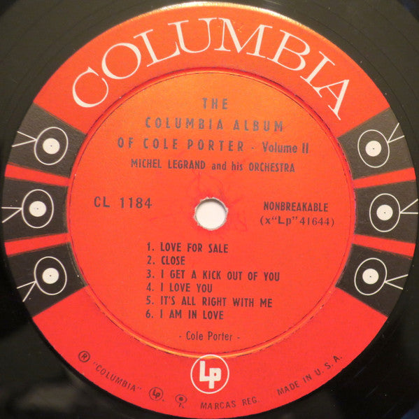 Michel Legrand Et Son Orchestre : The Columbia Album Of Cole Porter Volume 2 (LP, Album, Mono)