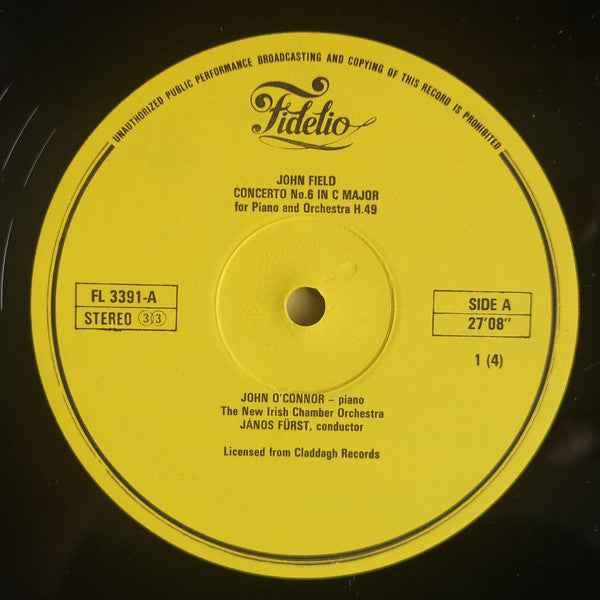 John Field (2), John O'Conor, The New Irish Chamber Orchestra, János Fürst : The Complete Piano Concertos - 1, Nos 1, 5, 6, 7 (2xLP)